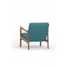 Alpine Furniture Zephyr Lounge Chair in Turquoise - Back Side Angle