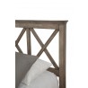 Alpine Furniture Potter Full Size Bed Headboard in French Truffle - Closeup Angle