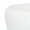 Sunpan Iolite Coffee Table in White - Closeup Angle - Sunpan Iolite Coffee Table in White - Closeup Angle