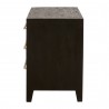 Essentials For Living Ebony 3-Drawer Nightstand - Side