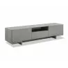 Noah Tv Unit In In Dark Grey Oak Veneer - Angled - Noah Tv Unit In In Dark Grey Oak Veneer - Angled