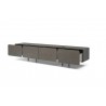 Elena TV Stand in Gray- side view 1