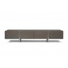 Elena TV Stand in Gray- front view 1