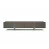 Elena TV Stand in Gray- front view 1 - Elena TV Stand in Gray- front view 1