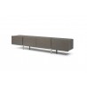 Elena TV Stand in Gray- side view 2