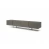 Elena TV Stand in Gray- side view 2 - Elena TV Stand in Gray- side view 2