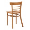 European Beechwood Wood Dining Chair - ECO-05S - Walnut - Back