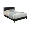 Alpine Furniture Flynn California King Platform Bed, Black - Front Angle - Alpine Furniture Flynn California King Platform Bed, Black - Front Angle