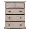 Essentials For Living Eden 5-Drawer High Chest - Front with Opened Drawer