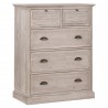 Essentials For Living Eden 5-Drawer High Chest - Angled