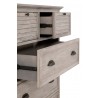Essentials For Living Eden 5-Drawer High Chest - Angled with Opened Drawer