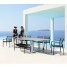 Cane-Line Edge Dining Table W/Extensions, 82.7" x 39.4" - Cane-Line Edge Dining Table W/Extensions, 82.7" x 39.4"