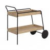 Sunpan Spruce Bar Cart - Front SIde Angle