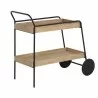 Sunpan Spruce Bar Cart - Front SIde Angle - Sunpan Spruce Bar Cart - Front SIde Angle