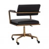 Sunpan Ventouz Office Chair - Vintage Black - Back Side Angle