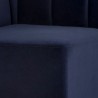 Sunpan Kosovo Modular Banquette - Single Seat in Abbington Navy - Seat Closeup Angle