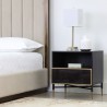 Sunpan Markwood Nighstand Brass-Dark Brown - Lifestyle