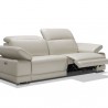Bellini Italian Home Escape Loveseat in Light Grey - Adjusted in Front Side Angle