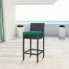 Modway Convene Outdoor Patio Fabric Bar Stool in Espresso Green - Lifestyle - Modway Convene Outdoor Patio Fabric Bar Stool in Espresso Green - Lifestyle