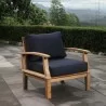 Modway Marina Outdoor Patio Teak Armchair in Natural Gray - Lifestyle - Modway Marina Outdoor Patio Teak Armchair in Natural Gray - Lifestyle