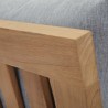 Modway Marina Outdoor Patio Teak Right-Facing Sofa in Natural Gray - Seat CloseupTop Angle