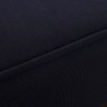 Modway Marina Outdoor Patio Teak Single Chaise in Natural Navy - Seat Closeup Angle