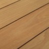 Modway Marina Outdoor Patio Teak Round Coffee Table - Natural - Closeup Top Angle