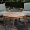Modway Marina Outdoor Patio Teak Round Coffee Table - Natural - Lifestyle - Modway Marina Outdoor Patio Teak Round Coffee Table - Natural - Lifestyle