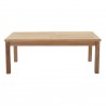 Modway Marina Outdoor Patio Teak Rectangle Coffee Table - Natural - Front Angle