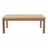 Modway Marina Outdoor Patio Teak Rectangle Coffee Table - Natural - Front Angle
