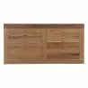 Modway Marina Outdoor Patio Teak Rectangle Coffee Table - Natural - Top Angle - Modway Marina Outdoor Patio Teak Rectangle Coffee Table - Natural - Top Angle