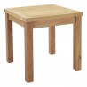 Modway Marina Outdoor Patio Teak Side Table - Natural - Front Side Angle