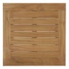 Modway Marina Outdoor Patio Teak Side Table - Natural - Top Angle