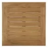 Modway Marina Outdoor Patio Teak Side Table - Natural - Top Angle - Modway Marina Outdoor Patio Teak Side Table - Natural - Top Angle