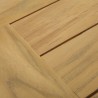 Modway Marina Outdoor Patio Teak Side Table - Natural - Closeup Top Angle