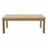Modway Marina 4 Piece Outdoor Patio Teak Set in Natural Gray / Natural White - Table - Front Angle - Modway Marina 4 Piece Outdoor Patio Teak Set in Natural Gray / Natural White - Table - Front Angle