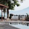 Modway Marina 3 Piece Outdoor Patio Teak Set in Natural Gray - Lifestyle