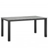 Modway Maine 63" Outdoor Patio Dining Table in Brown Gray - Front Side Angle