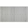 Modway Maine 63" Outdoor Patio Dining Table in White Light Gray - Top Angle - Modway Maine 63" Outdoor Patio Dining Table in White Light Gray - Top Angle