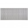 Modway Maine 80" Outdoor Patio Dining Table in White Light Gray - Top Angle
