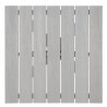 Modway Maine 28" Outdoor Patio Dining Table in White Light Gray - Top Angle
