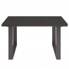 Modway Fortuna Outdoor Patio Side Table in Brown - Front Angle
