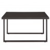 Modway Fortuna Outdoor Patio Side Table in Brown - Side Angle