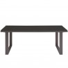 Modway Fortuna Outdoor Patio Coffee Table in Brown - Front Angle