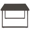 Modway Fortuna Outdoor Patio Coffee Table in Brown - Side Angle