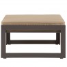 Modway Fortuna Outdoor Patio Ottoman in Brown Mocha - Front Angle