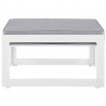 Modway Fortuna Outdoor Patio Ottoman in Brown Gray - Front Angle