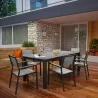 Modway Maine 7 Piece Outdoor Patio Dining Set in Brown Gray - Lifestyle - Modway Maine 7 Piece Outdoor Patio Dining Set in Brown Gray - Lifestyle