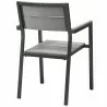 Modway Maine 9 Piece Outdoor Patio Dining Set in Brown Gray - Dining Chair - Back Side Angle - Modway Maine 9 Piece Outdoor Patio Dining Set in Brown Gray - Dining Chair - Back Side Angle