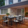 Modway Maine 9 Piece Outdoor Patio Dining Set in Brown Gray - Lifestyle